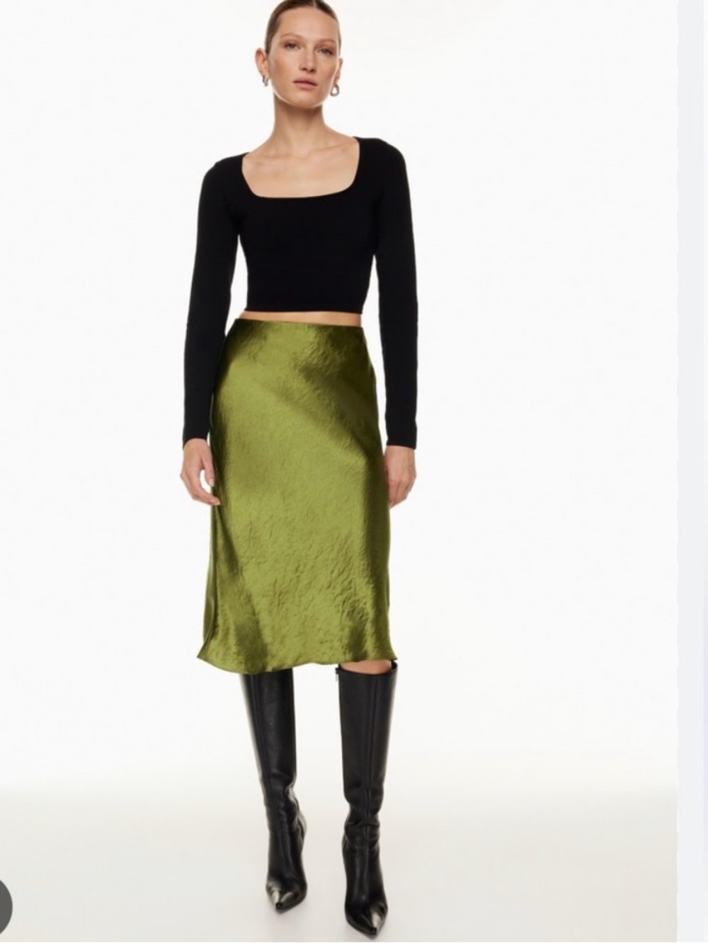 Aritzia | Babaton Slip Midi Skirt